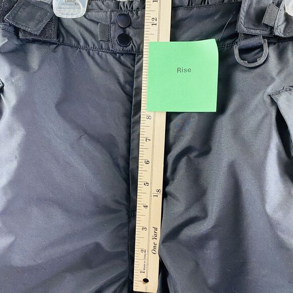 Sport Essentials Men's Large Black Insulated Nylon Snow Ski Cargo Pants Outdoor - Picture 8 of 14